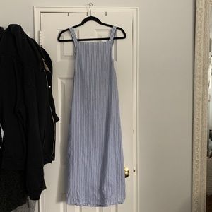 Buckle back midi dress